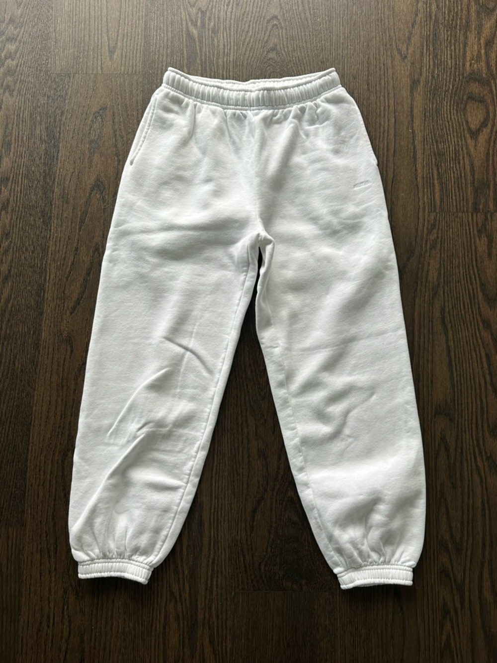 Aritzia Cozy Sweatfleece Mega Jogger - White - Size XS
